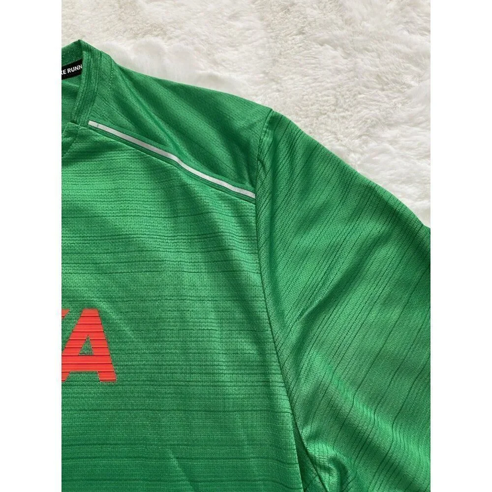 Nike Dri Fit KENYA TEAM ISSUED RUNNING SHIRT GREEN CT0105- 320 Men's Sz L NO TAG